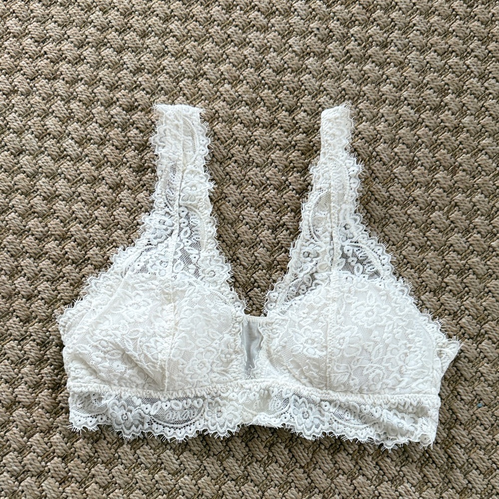 Aerie Lace Bralette in White